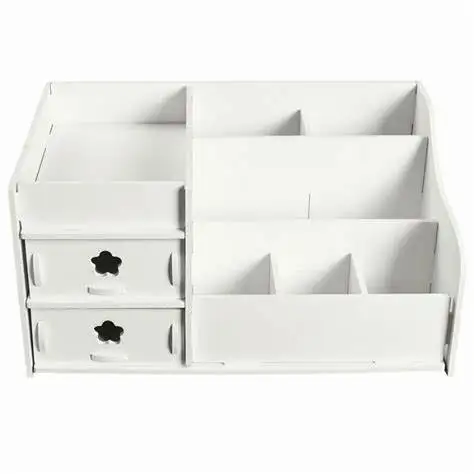 China Manufacturer Bamboo Desk Storage Organizer Wooden Storage Racks For Cosmetics Jewelry