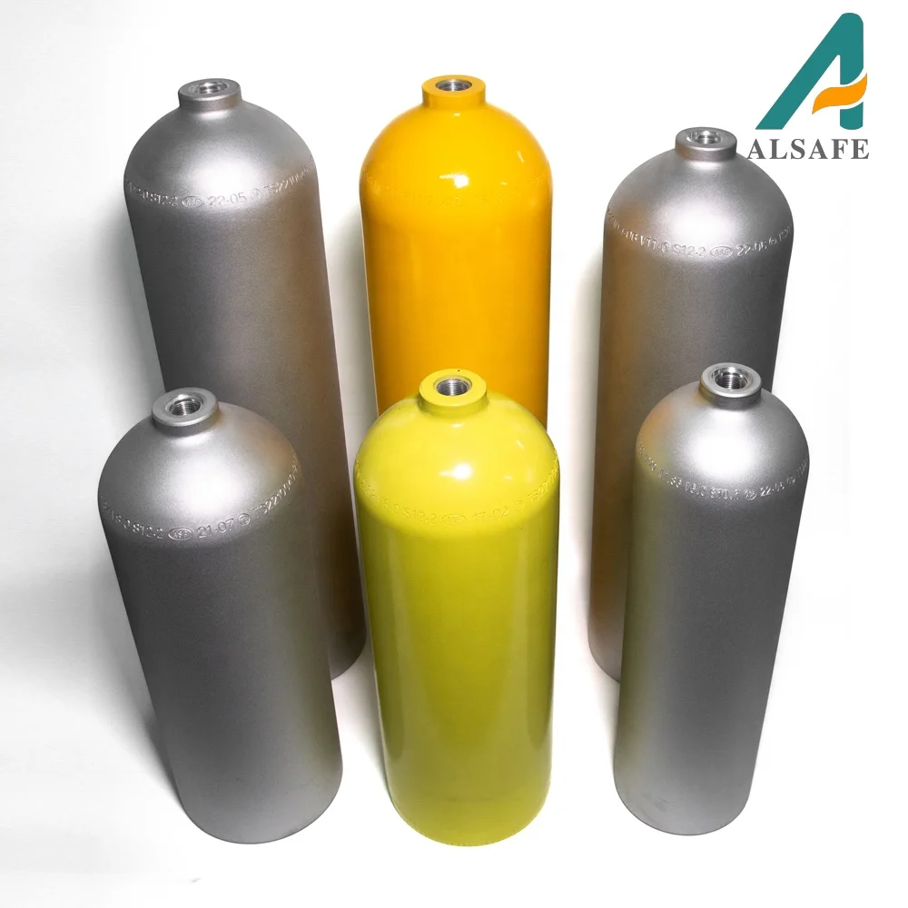 Alsafe Scuba Cylinder 0.5-15L Diving Air Tank Customize Scuba Tank Oem Diving Cylinder