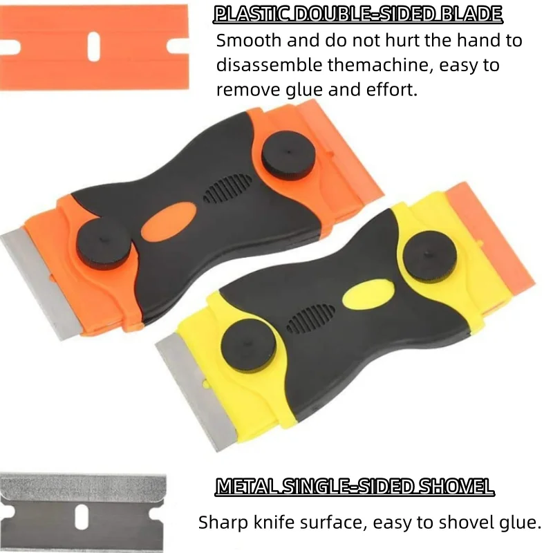 Scraper Car sticker remover Scraper Glass hob Scraper cleaner with 20 blades, Blade razor blade scraping tool set