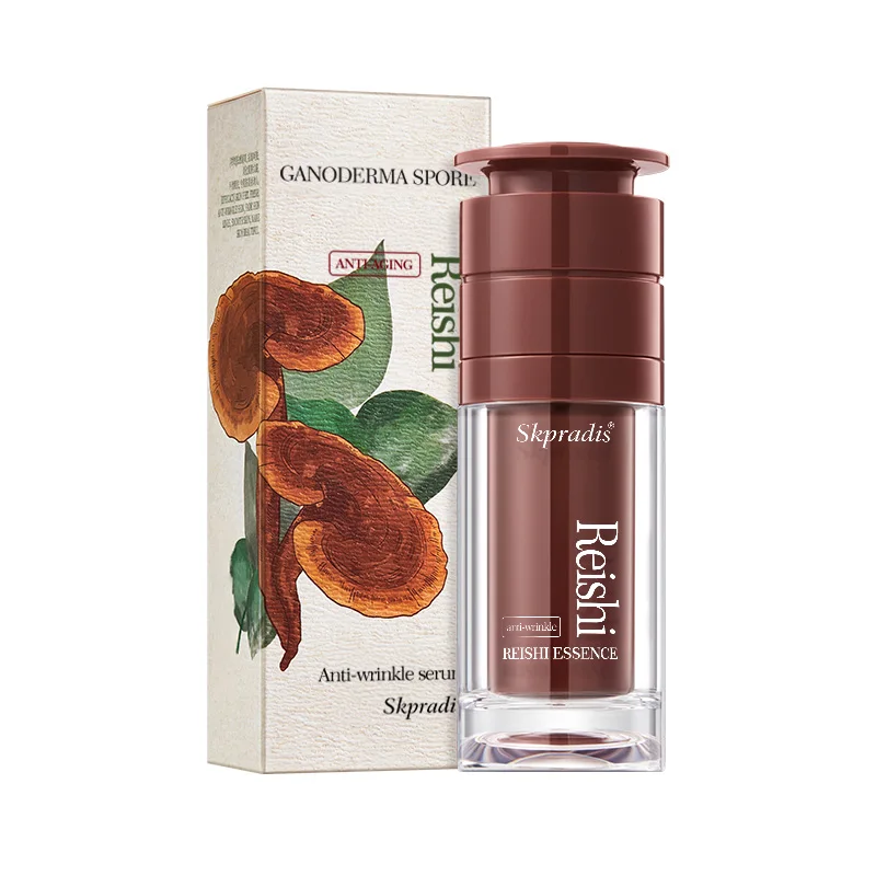Organic Ganoderma Spore Face Serum Essence Firming Kojic Acid Whitening Anti Aging Glowing Skin Care Facial Serum