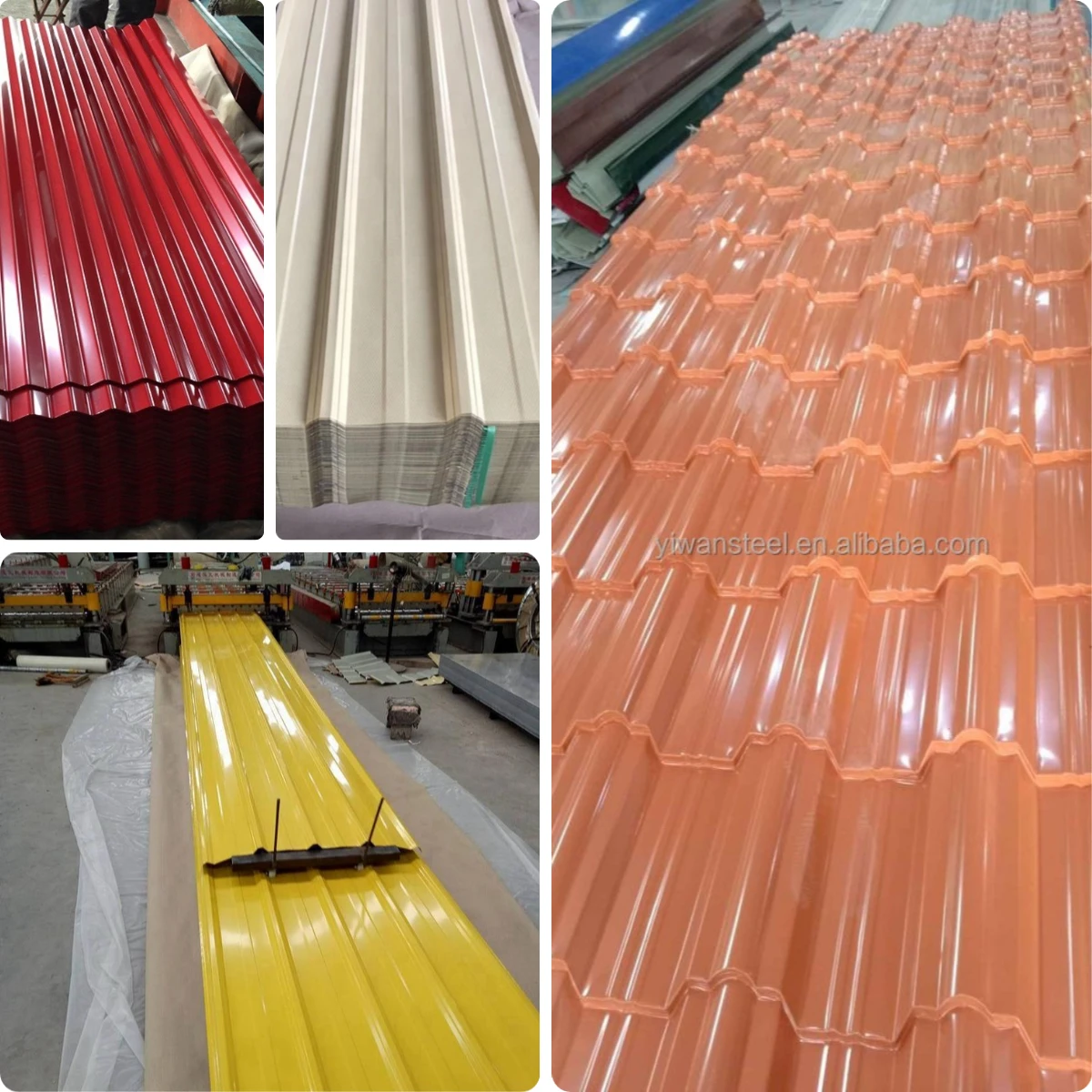 Corrugated SS Stainless Zinc Roof Sheet Material PPGI Roofing Tile 0.5mm Cold Rolled Galvanized Roofing Sheets For Buildings