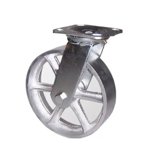 Factory Heavy Duty Forged Industrial 8 inch Swivel Steel Caster Wheel