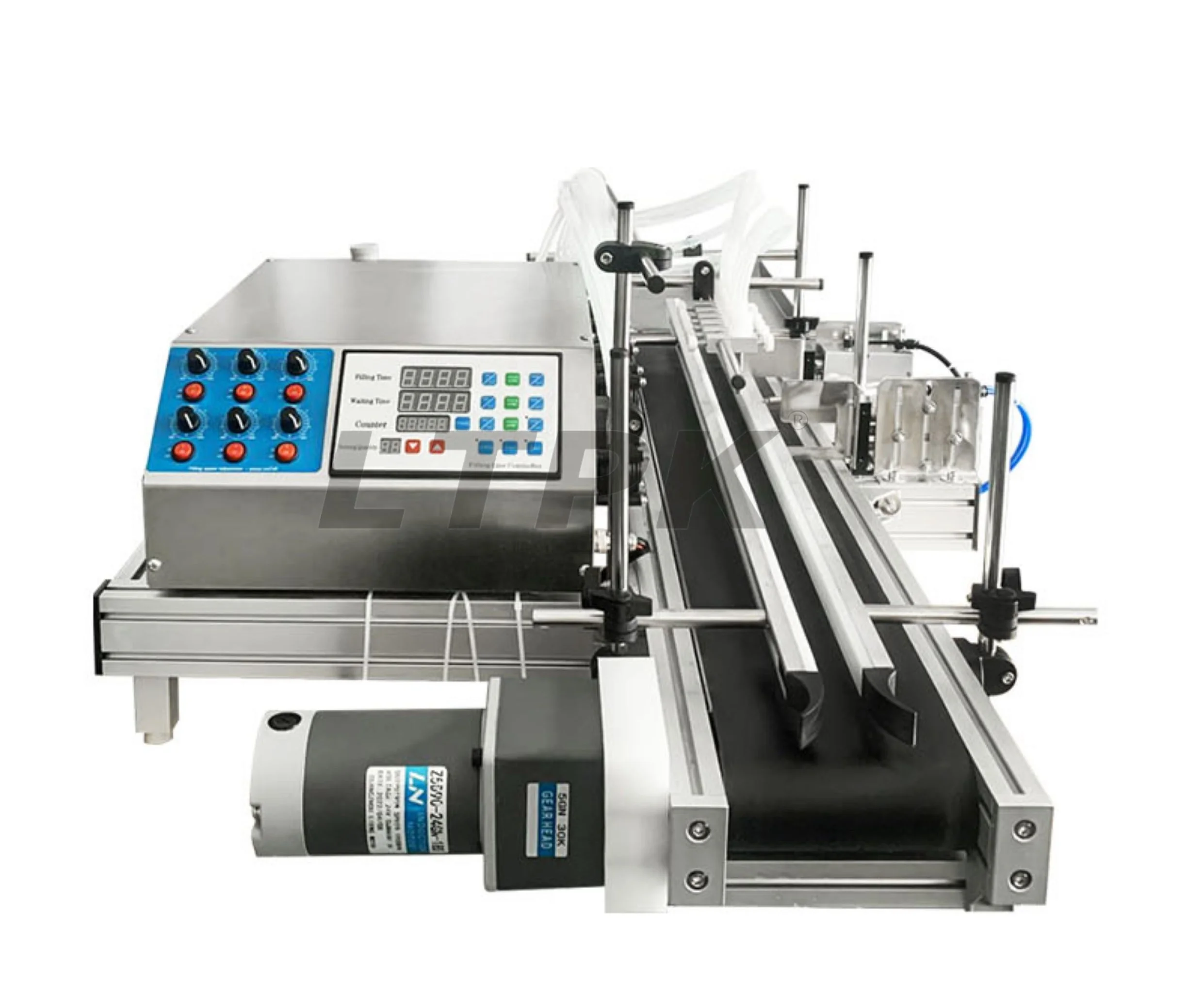 LT-DTPP6  6 Head Vaccine Ampoule Pharma Vryo Vial Bottle Peristaltic Pump Filling Machine With Conveyor