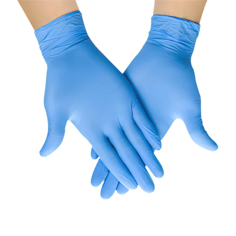 Wholesale cheap powder free disposable hand Gloves Custom safety nitrile gloves