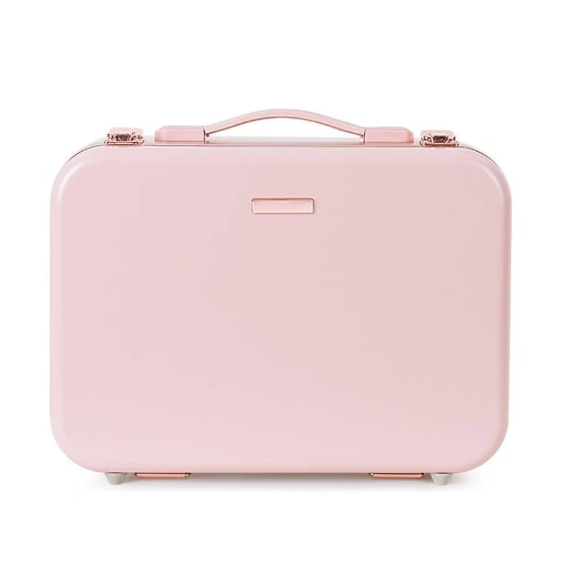 Large Capacity Makeup Case Cosmetic Organizer Brush Bag with LED Makeup Mirror Makeup Artist Box for Cosmetics Silver Square