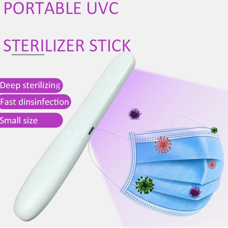 High Sterilization Efficiency Portable Handheld UV-C Wand UV Sterilizer light 2020 Dropshipping Fast shipment UVC Stick