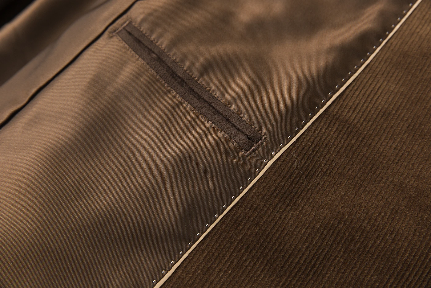 manufacturer ODM and OEM Khaki cotton turn-down collar suit dying men casual look suits for autumn men clothing