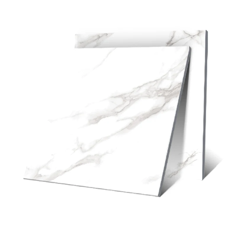 Honor White Marble Floor Tiles Full Body Calacatta Polished Tiles Glossy Ceramic Porcelain Tile for Living Room