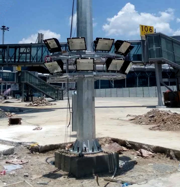 25-50 Meters LED High Mast Lighting with High Quality  High Quality