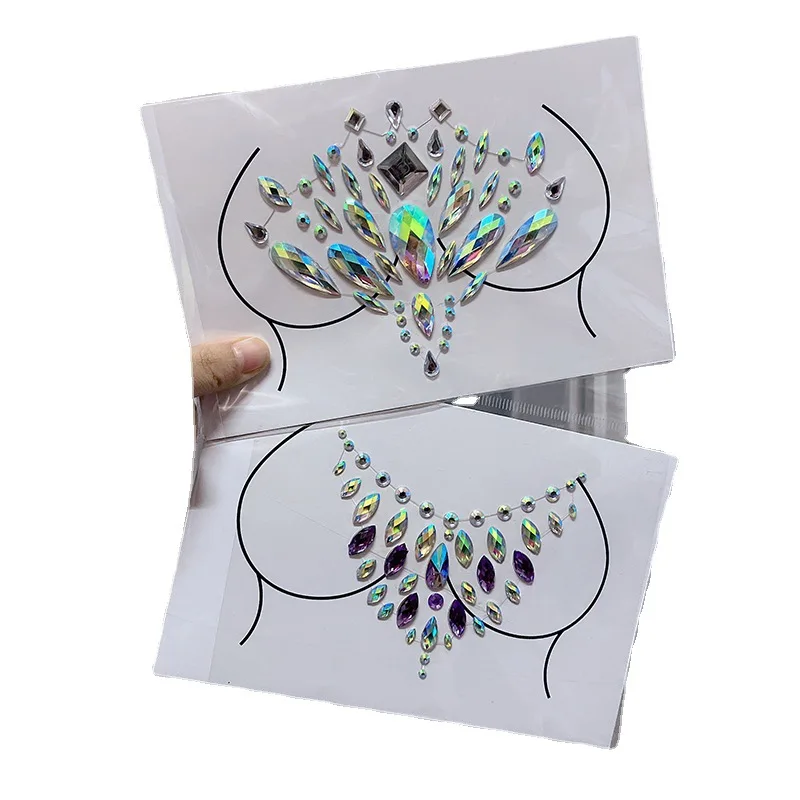 2022 New Arrival Bling Party Makeup Glitter Face paint Eye decoration Diamond Crystal Sticker