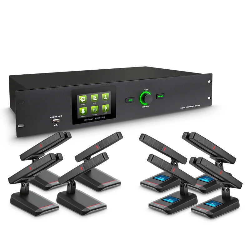 Professional Microphones Wire Conference System With Video Tracking HR6320M Series with 6323CD CONFERENCE MICROPHONE