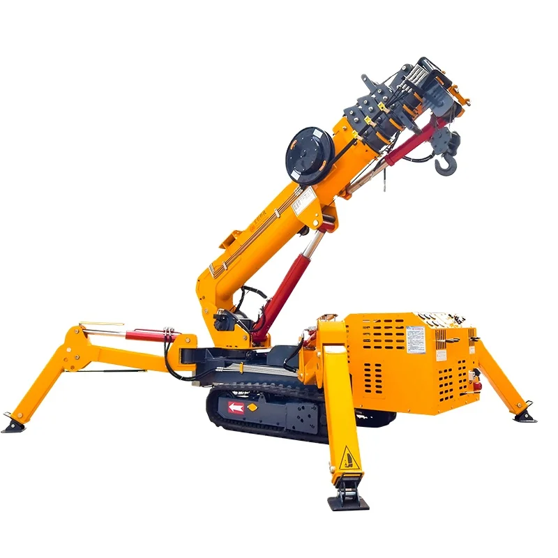 Wireless Control 10t 12t 14t  Electric Diesel Hydraulic Spider Crane