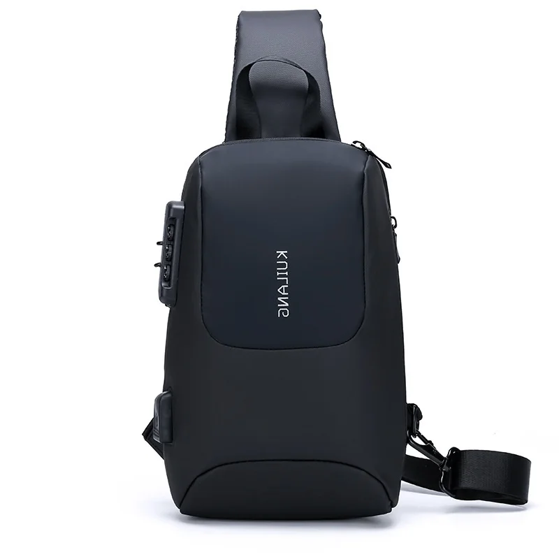 2022 Anti Theft Travel Men Messengers Bags Customized portable Sling Backpack Chest fashion Travel Chest Bag with usb charging