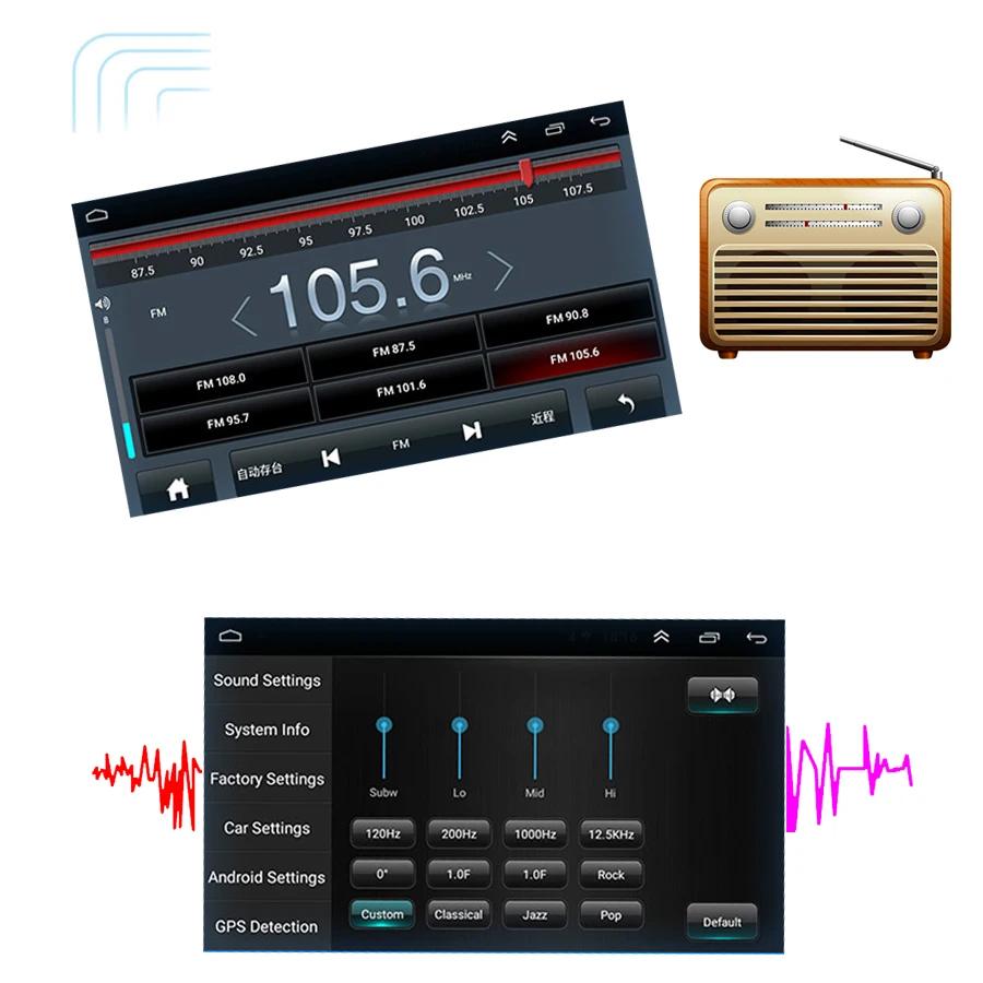 Android 9.1 Auto radio GPS Navigation Car Stereo Double Din 8 Inch MP3 Player Multimedia Player HD Video Audio For Volkswagen