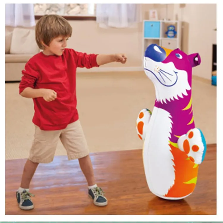 New Inflatable Thick Tumbler Large 3D Bop Bag Punching Bag Kids Punching Pvc Toys