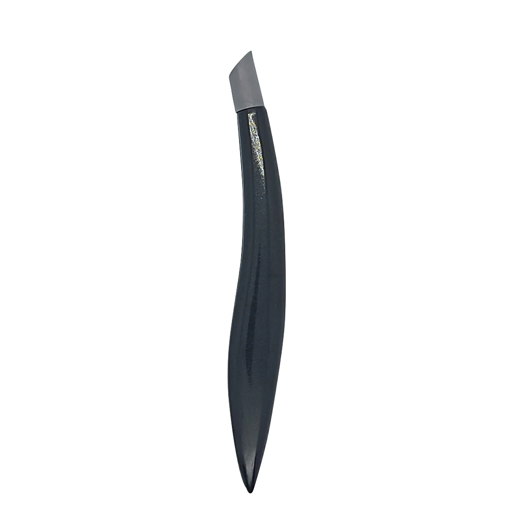 Professional Black Nail Cuticle Pusher with Precision Rubber Tip for Perfect Manicure