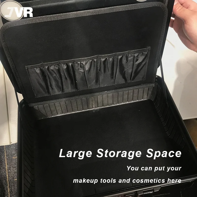 light-weight Aluminum beauty cosmetic makeup mirror carry case beauty make-up boxes custom logo