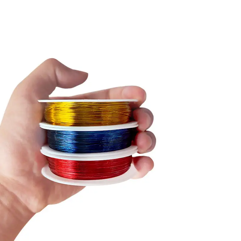 Factory customized colors are bright and durable making metal craft memory wire for bracelet making aluminum wire jewelry