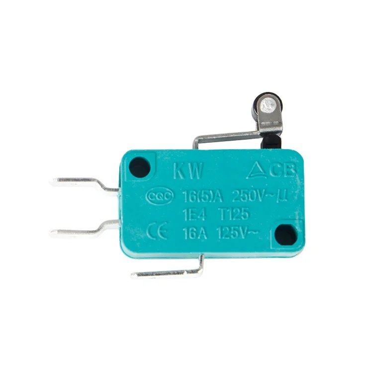 KW8-3 1NO1NC Micro Switch With 16A  Black Button