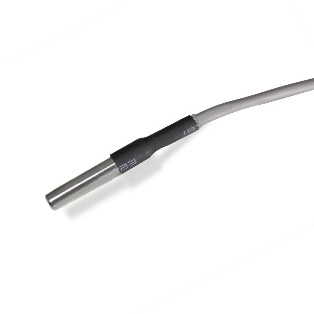 Focusens RTD PT100 Waterproof Temperature Sensor 2-wire System Stainless Steel Probe Temperature Sensor