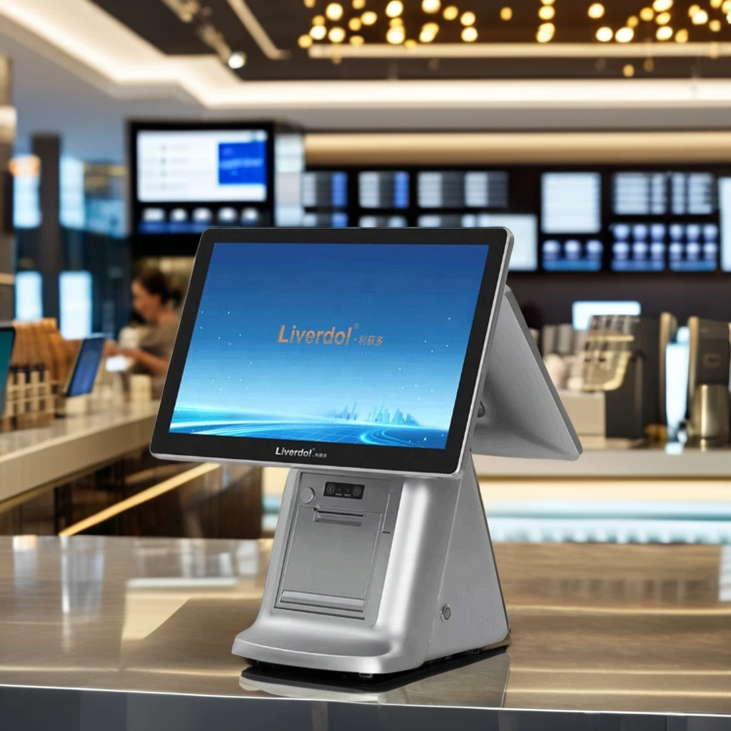 2024 15.6 Inch Windows Tablet POS System i7 Touch POS Business Cash Register with Digital Printer Cash Registers Printer