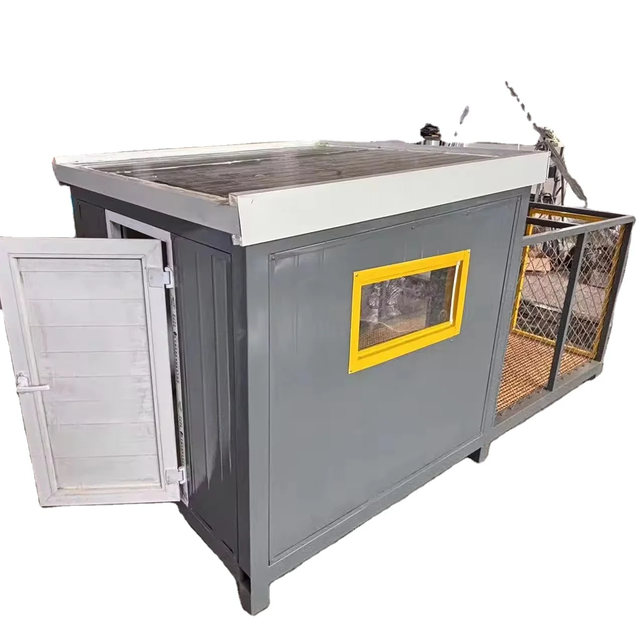 Portable Practical Prefab Steel Frame Pet Cage High-Value Customizable Foldable Mobile Home Comfortable Use As House