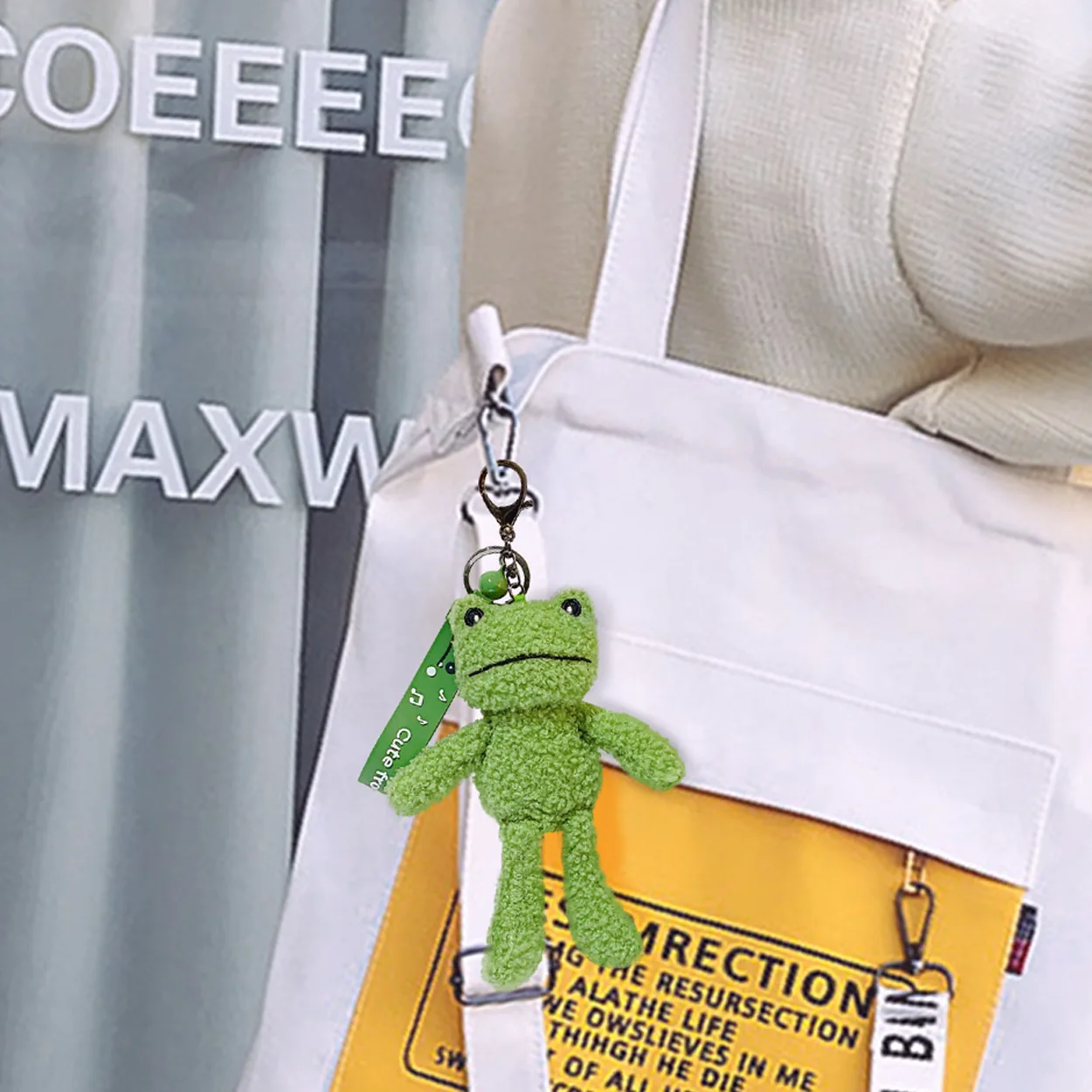 wholesale kawaii stuffed making manufacturer design cute soft figure key chain keyring green frog cartoon plush toys keychain
