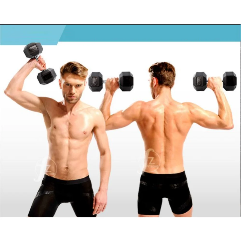 Wholesale Manufacturer Universal Not Easy To Roll Hexagon Dumbbells For Fitness Training