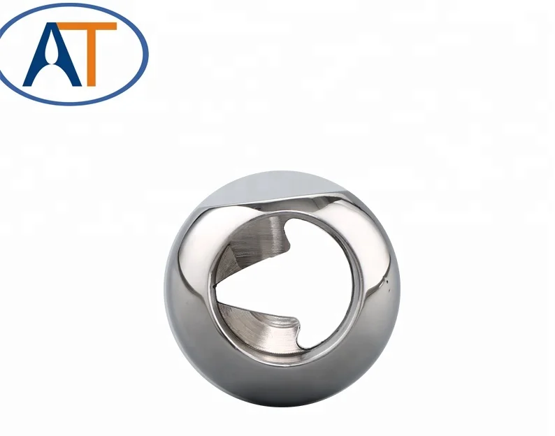 
2019 wholesale polished floating steel trunnion 30degree v port valve ball 