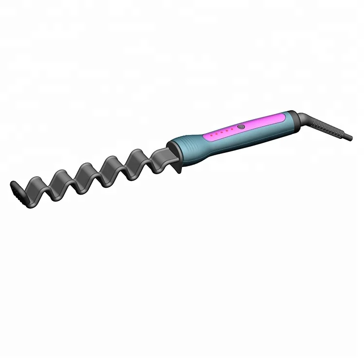 Portable Multifunction Heating Zigzag Styling Iron Wave Barrel Zig Zag Hair Curler