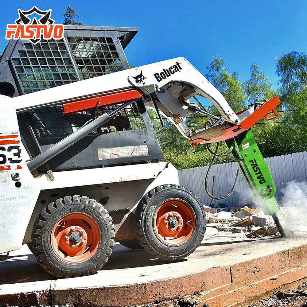 Skid Steer Hydraulic Concrete Breaker Stone Crusher Hammer for Skid Steer Loader