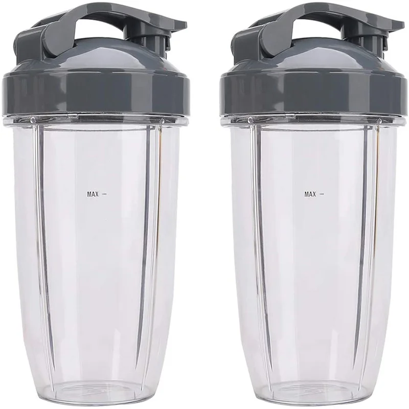 24OZ высоких чашек флип-топ чтобы пойти крышкой совместим с Nutri блендер миксер соковыжималка 600W 900W NB-101B 900 Pro серии