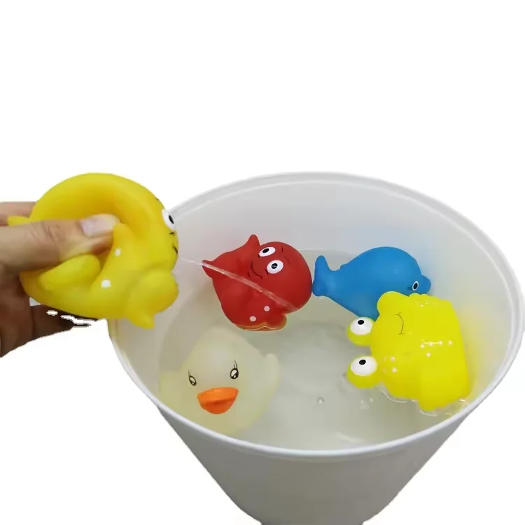 Vinyl CE Standard Environmental Temperature Testing Rubber Bath Changing Color Bath Duck Animal Toy