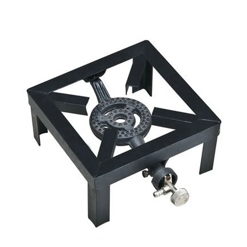 Gas Boiling Ring Cast Iron Burner Large LPG Stove Outdoor Cooker Iron Frame Portable Fire Control Stove