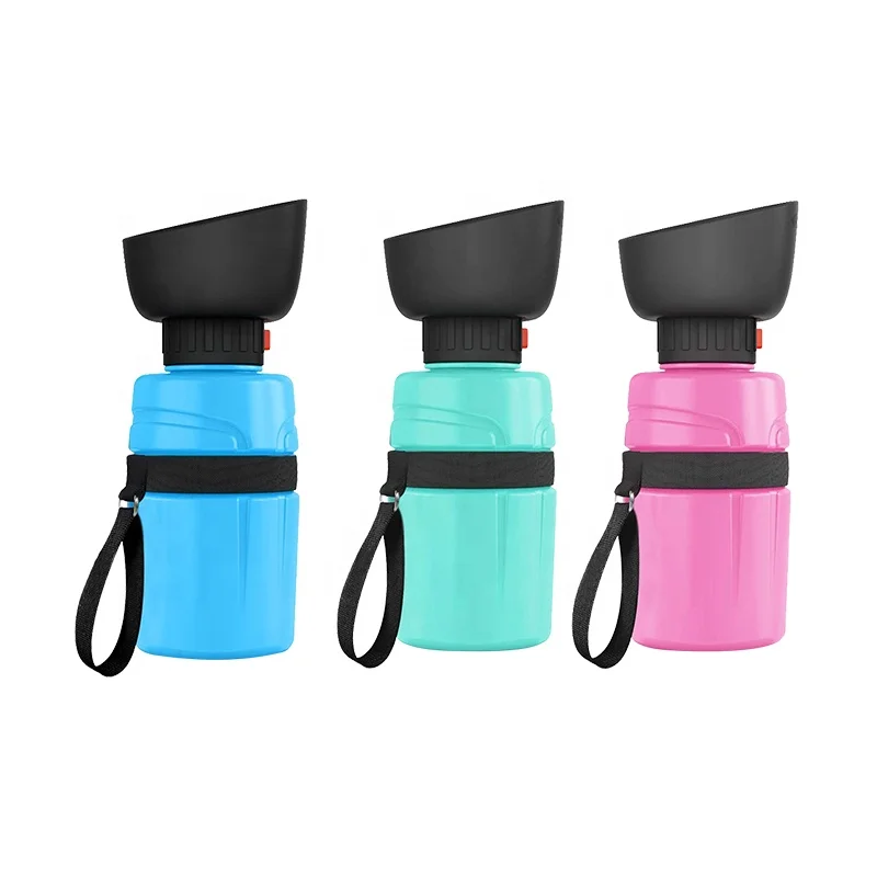 Pet water bottle outdoor portable portable custom kettle 500ML drinking travel dog squeeze bottle
