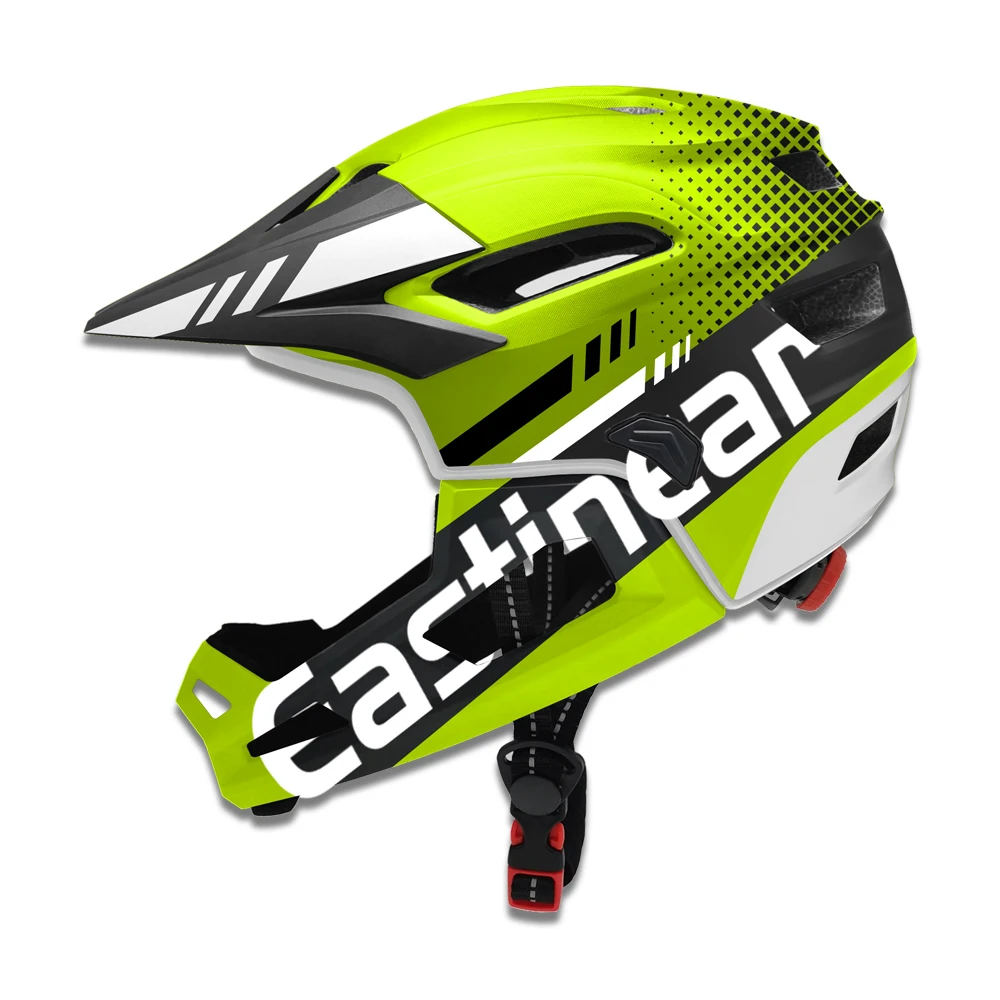 2023 New Arrival Multiple Colors Full Face Mountain Bike Helmet En1078 Capacete De Dowhill With Removable Chin-Bar