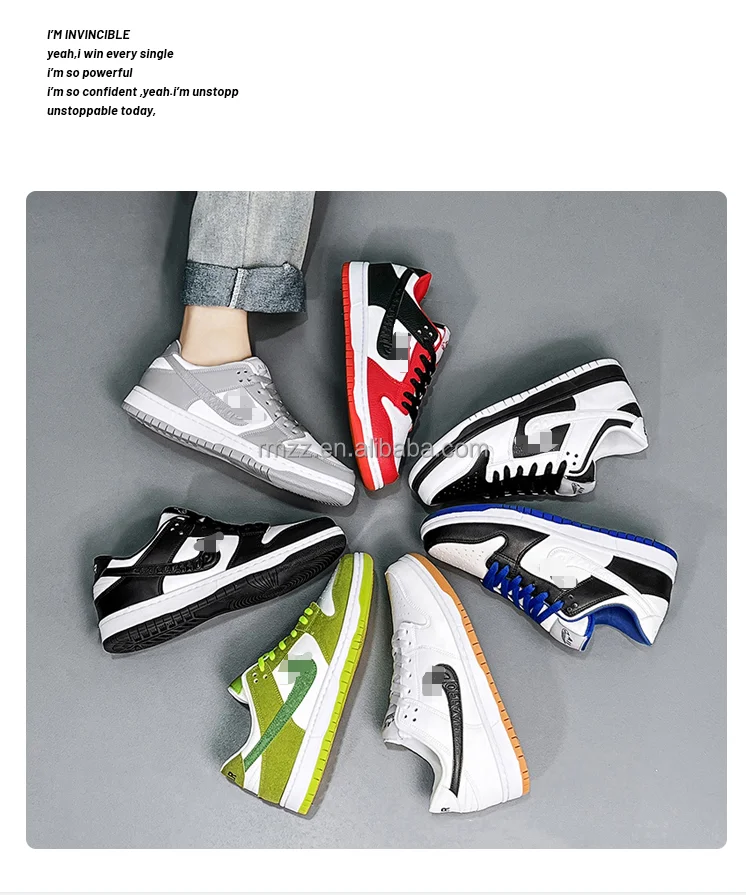 2023 Factory Direct Sales Oversized Leather Oversized Sports Casual Couple Zapatos de tabla casuales Cricket Shoes