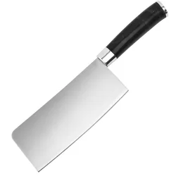 Vegetable Fruit Meat Knife 6.5' for Home Kitchen and Restaurant with Black PP Comfortable Handle