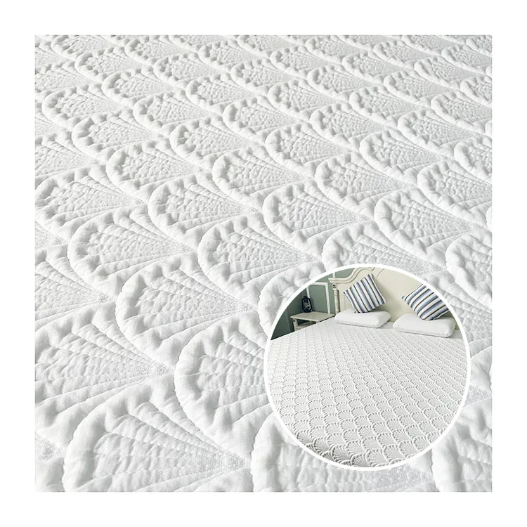Spot Factory Direct Sales 100%polyester Fabric Viscose Fiber Knitted Jacquard Mattress Fabric