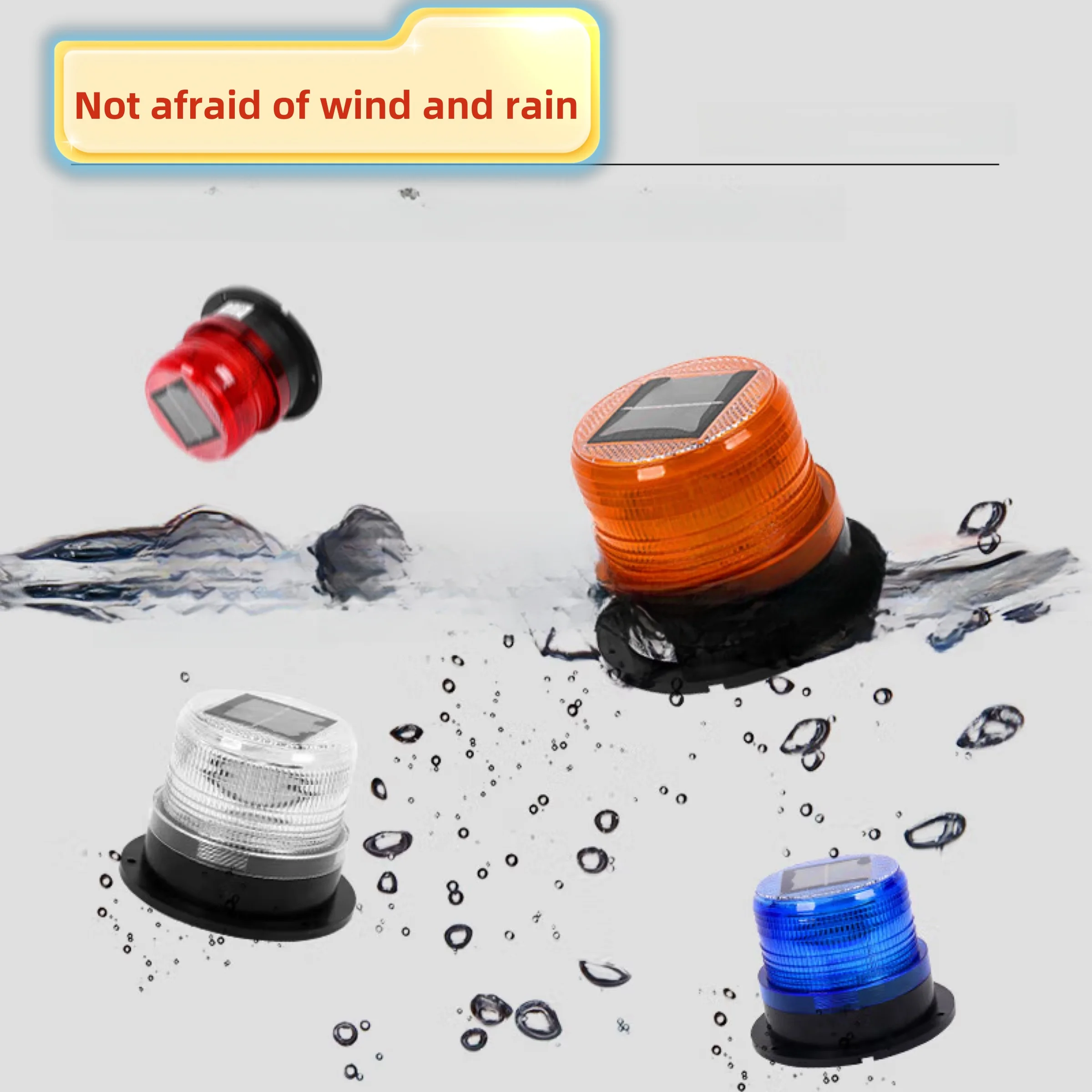 Solar Traffic Flash Led Warning Strobe Light Road Safety Led Vehicle Car Emergency Flashing Strobe Warning Lamp Lights