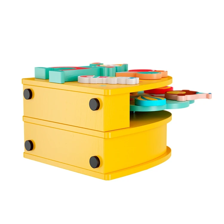 La doyee wooden kids dancing doll music box toy