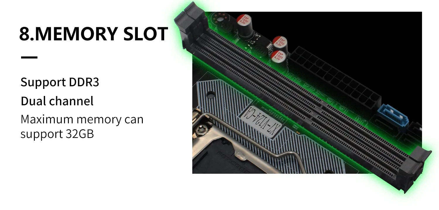 HSGM motherboard computer In-tel H61-V1816 chipset desktop motherboard support dual channel DDR3