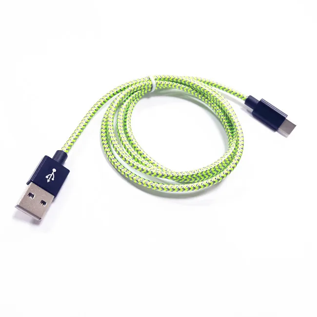 Chinese online High Quality Type C Cable nylon braided 8 pin sync data cable micro 5pin for smartphone series