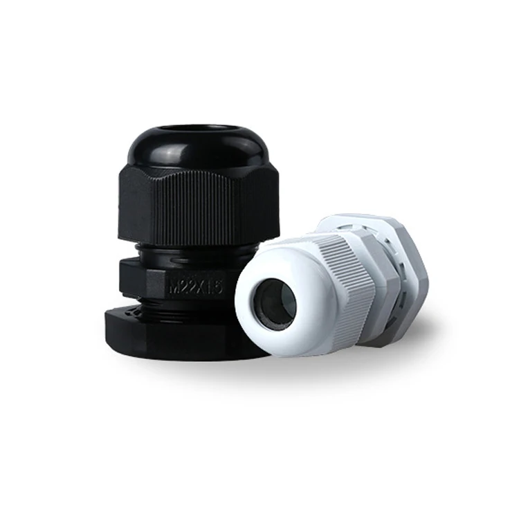 Plastic M22 M25 Cable Gland Electronics Optic Fiber Ip68 Nylon for Flat Cable