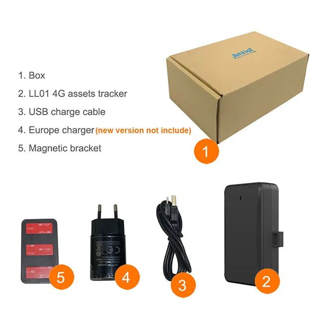 10000mAh rechargeable battery 4G Concox JM-LL01 LTE  GNSS Asset jm ll01 GPS Tracker for cow sheep goat horse animal