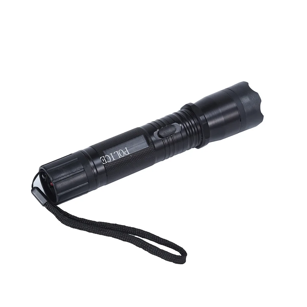 New Style Bright Flashlight Handheld LED Flashlight Self-Defense Keychain Set with Charging Cable