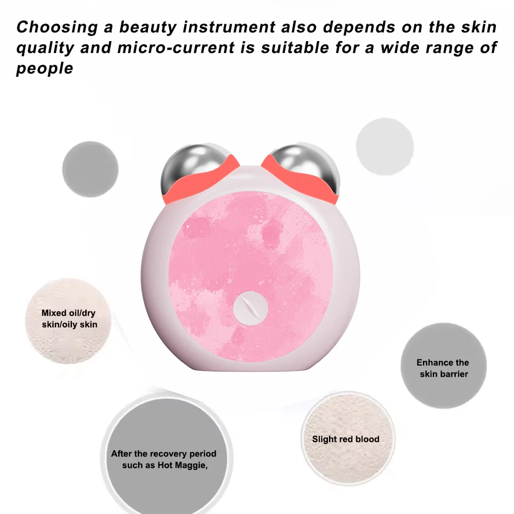 Portable Mini Home Facial Toning Device Handheld Microcurrent Anti-Aging Face Massager For Eye Wrinkle Removal