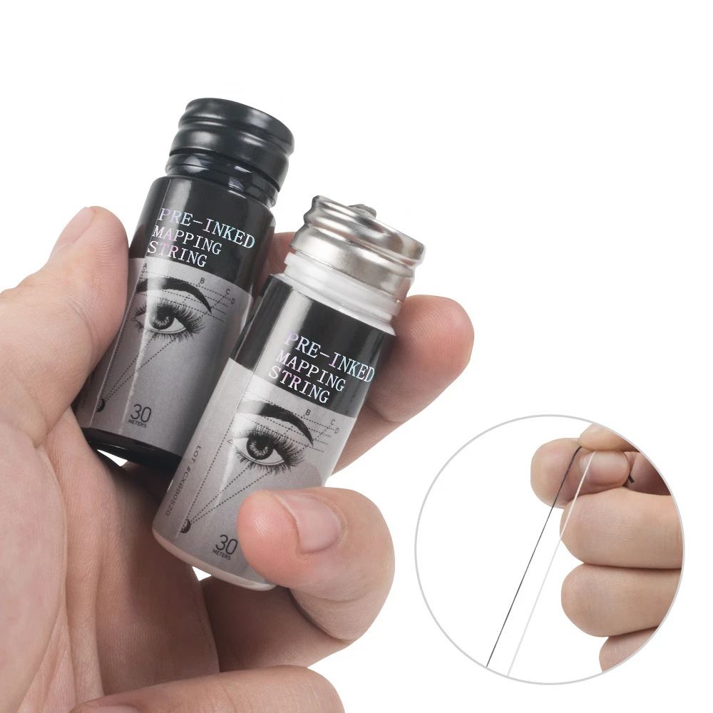 Белая и черная 30 м Перманентный макияж Tatoo Microblading бровей коррекция стринги
