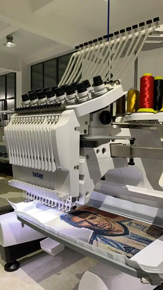 BR-3620 Single Head 15 Needles China Flat T-shirt Hat Embroidery Machine Computerized Embroidery Machine