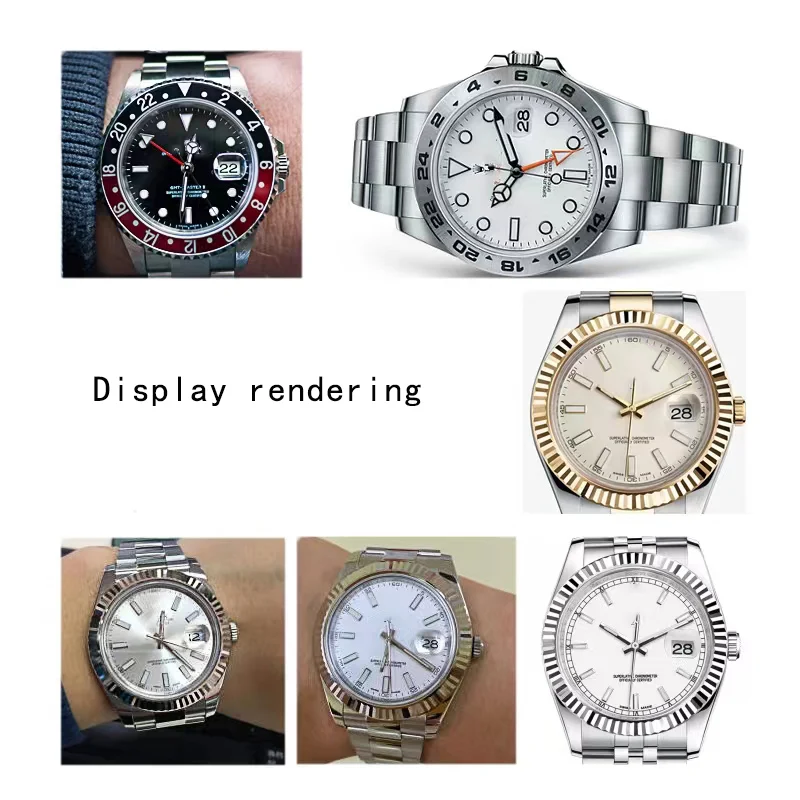 Часы с сапфировым стеклом и лазерным логотипом для RLX GMT Day-tona Date-just SUB 116610 116234 антицарапающее окно даты